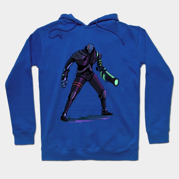 Toxic combat robot Hoodie by Grimlord